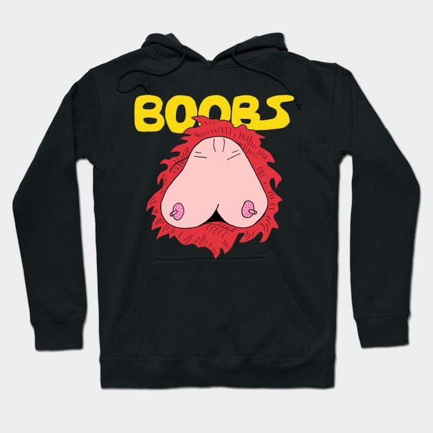 BOOBS Hoodie by andewhallart